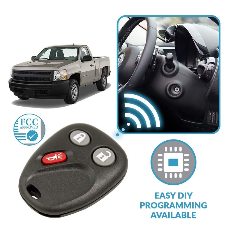 Keyless2Go Replacement for Keyless Entry Car Key Vehicles That Use 3 Button LHJ011 - Image 5